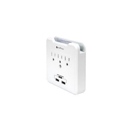 Greentech Outlet & USB Surge Protector PURE POWER CHARGE